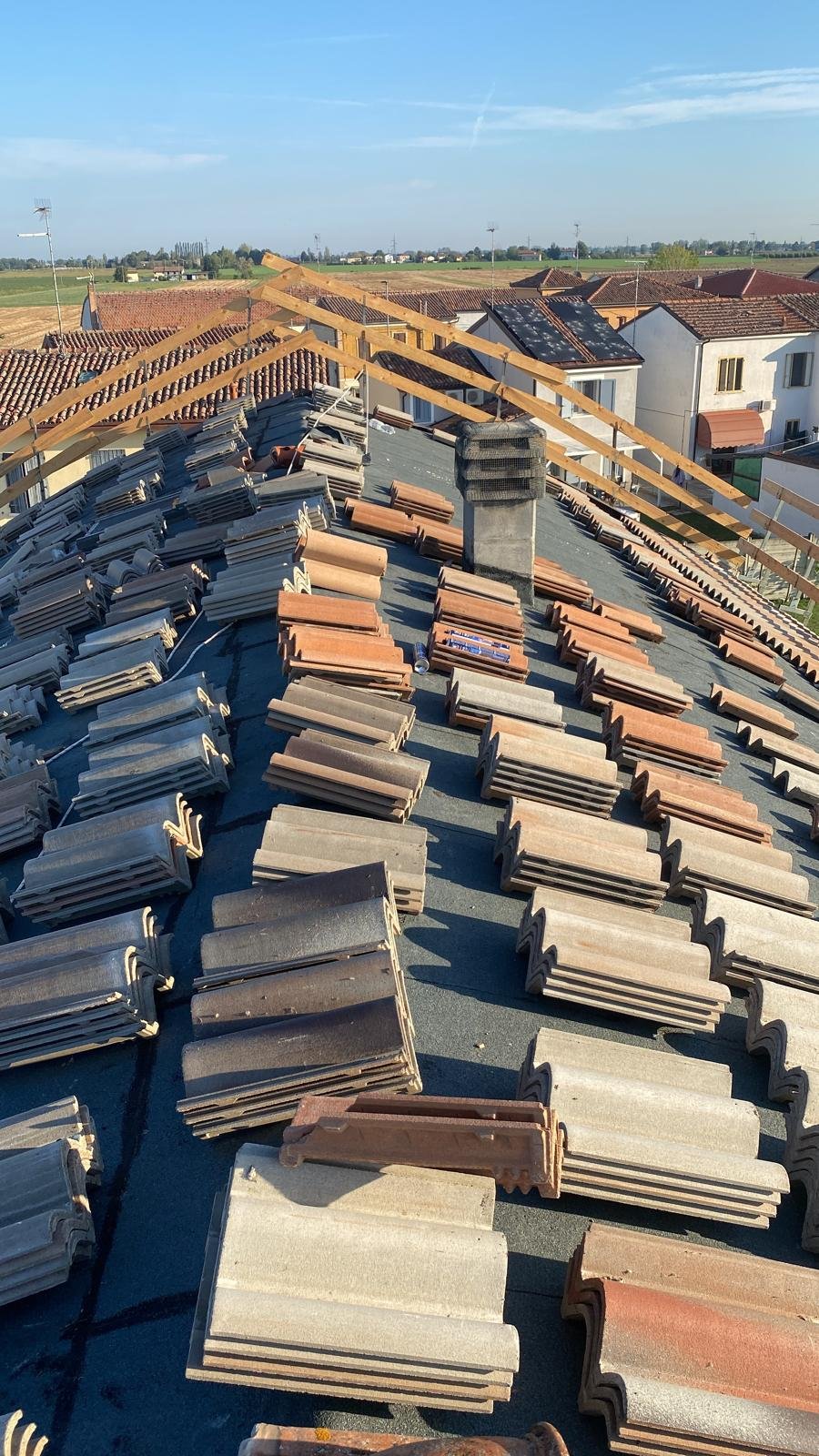 Struttura legno tetto